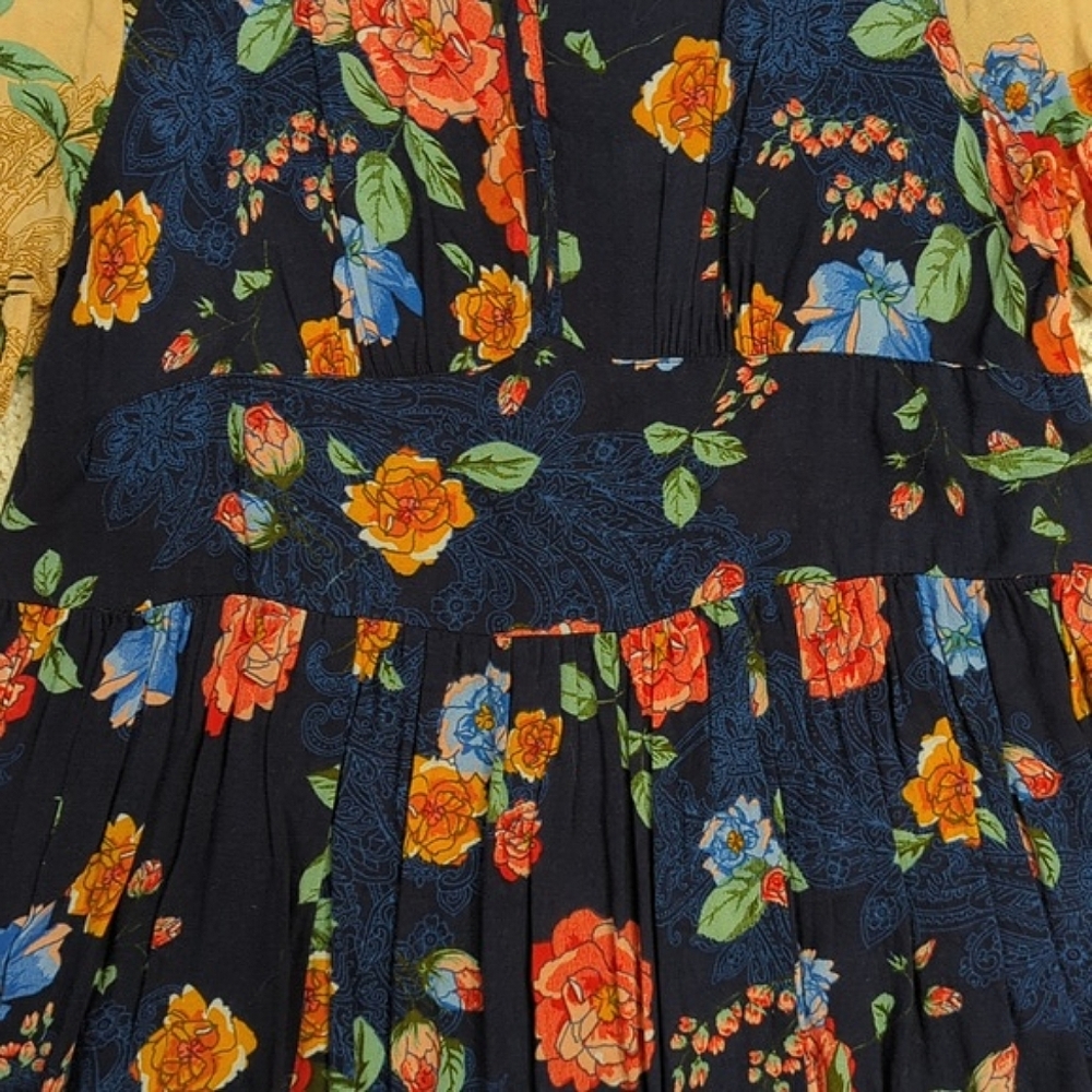 Patrons Of Peace Boho Flowy Tiered Dress - Picture 4 of 10